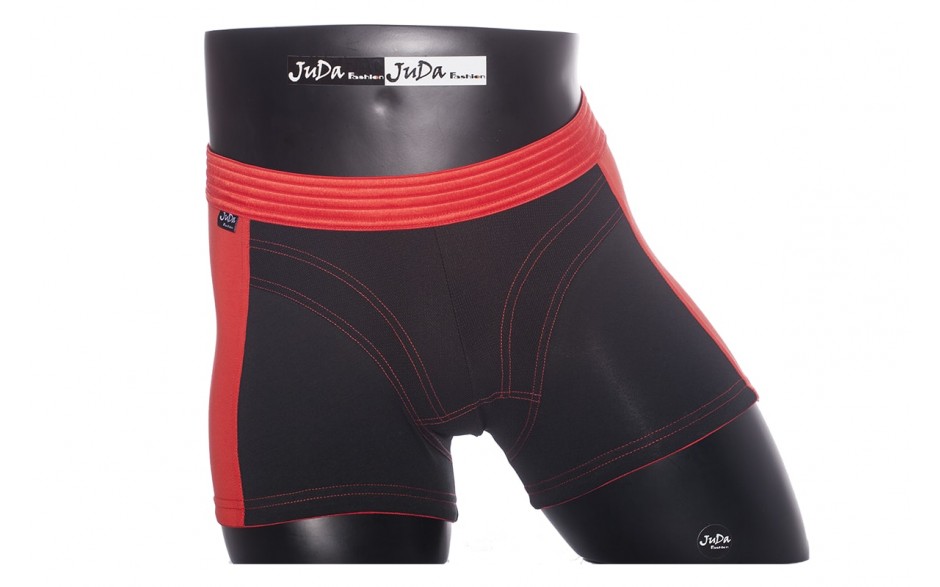 Active Short, Male, Black, Red